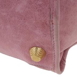 Pre Owned Balenciaga Pink Lambskin Giant Work
