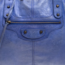 Pre Owned Balenciaga Canard Leather RH Voyage Weekender Bag