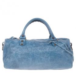 مملوكة مسبقًا Balenciaga Blue Leather Twiggy Bag