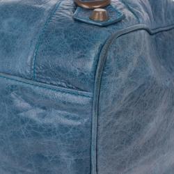 مملوكة مسبقًا Balenciaga Blue Leather Twiggy Bag