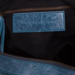 مملوكة مسبقًا Balenciaga Blue Leather Twiggy Bag