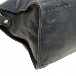 Pre Owned Balenciaga Anthracite Leather RH Part Time Top Handle Bag