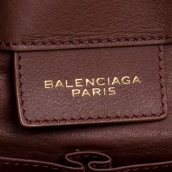 Balenciaga Brown Leather Papier A3 Tote