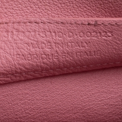 مملوكة مسبقًا Balenciaga Pink Leather Mini Metallic Papier A4 Top Handle Bag