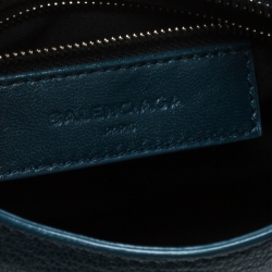 Pre Owned  Balenciaga Bleu Persian Leather Mini Classic Metallic Edge City Bag