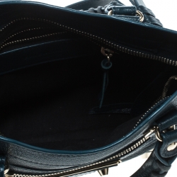 Pre Owned  Balenciaga Bleu Persian Leather Mini Classic Metallic Edge City Bag