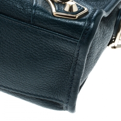 Pre Owned  Balenciaga Bleu Persian Leather Mini Classic Metallic Edge City Bag
