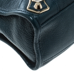 Pre Owned  Balenciaga Bleu Persian Leather Mini Classic Metallic Edge City Bag