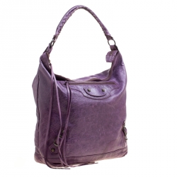 Balenciaga Raisin Leather Classic Day RH Hobo