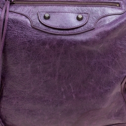Balenciaga Raisin Leather Classic Day RH Hobo