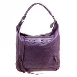 Balenciaga Raisin Leather Classic Day RH Hobo