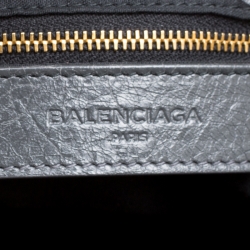 Pre Owned Balenciaga Gris Fossile Leather GH City Bag