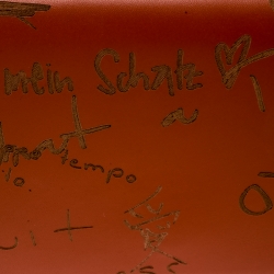 مملوكة مسبقًا Balenciaga Copper Leather Valentine's Day Essential Continental Wallet