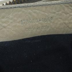 Pre Owned حقيبة يد بالنسيياغا وورك جلد خروف بيج كبيرة