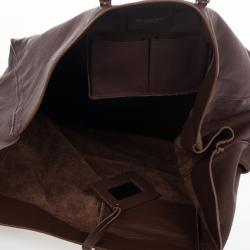 Pre Owned Balenciaga Brown Calfskin Papier A3