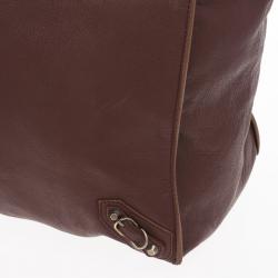 Pre Owned Balenciaga Brown Calfskin Papier A3