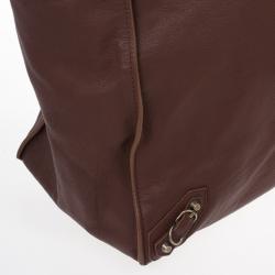 Pre Owned Balenciaga Brown Calfskin Papier A3