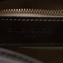 Pre Owned Balenciaga Black Leather Top Handle Bag