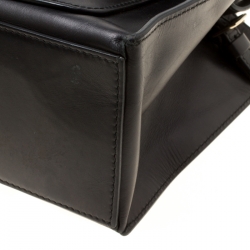 Pre Owned Balenciaga Black Leather Top Handle Bag