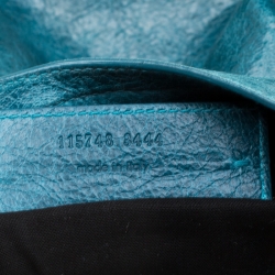 Pre Owned Balenciaga Aquamarine Leather Classic City RH Tote