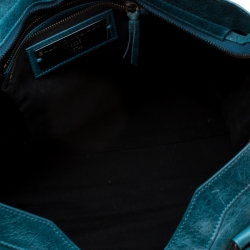 Pre Owned Balenciaga Aquamarine Leather Classic City RH Tote