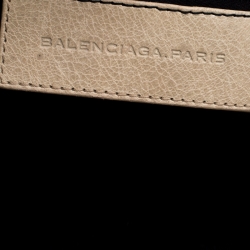 Pre Owned Balenciaga Praline Leather Brogues GCH Classic City Tote 