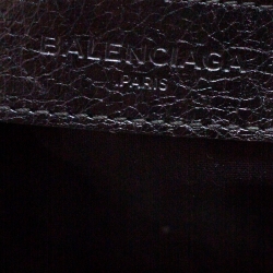 Pre Owned Balenciaga Black Leather City Silver Hardware Top Handle Bag
