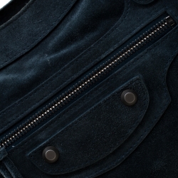 Pre Owned Balenciaga Arctique Suede Baby Daim Velo Tote