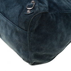 Pre Owned Balenciaga Arctique Suede Baby Daim Velo Tote