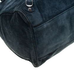 Pre Owned Balenciaga Arctique Suede Baby Daim Velo Tote