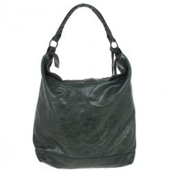 Pre Owned Balenciaga Green Lambskin Classic Day