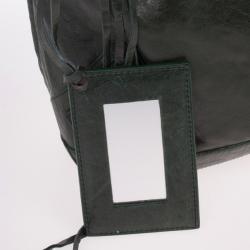 Pre Owned Balenciaga Green Lambskin Classic Day