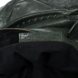 Pre Owned Balenciaga Green Lambskin Classic Day