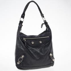 مملوكة مسبقًا Balenciaga Black Lambskin Giant Day