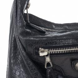 مملوكة مسبقًا Balenciaga Black Lambskin Giant Day