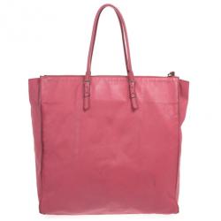 مملوكة مسبقًا Balenciaga Pink Calfskin Papier A5