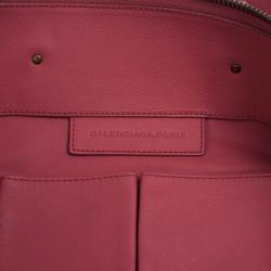 مملوكة مسبقًا Balenciaga Pink Calfskin Papier A5