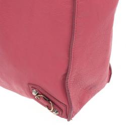 مملوكة مسبقًا Balenciaga Pink Calfskin Papier A5