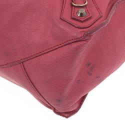 مملوكة مسبقًا Balenciaga Pink Calfskin Papier A5