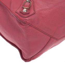 مملوكة مسبقًا Balenciaga Pink Calfskin Papier A5