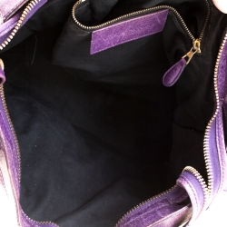 Pre Owned Balenciaga Reisin Leather GGH City Bag