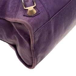 Pre Owned Balenciaga Reisin Leather GGH City Bag