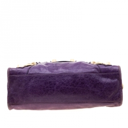 Pre Owned Balenciaga Reisin Leather GGH City Bag