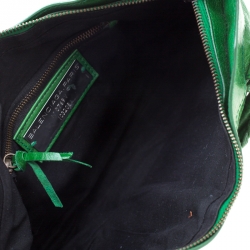 Pre Owned Balenciaga Green Leather RH City Bag 