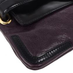 مملوكة مسبقًا Balenciaga Black Leather Lune Clutch