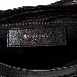 Pre Owned Balenciaga Black Leather Aj GH Classic City Tote