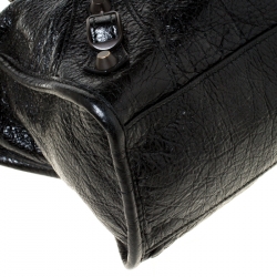 Pre Owned Balenciaga Black Leather Aj GH Classic City Tote