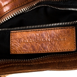 Pre Owned Balenciaga Automne Leather Giant Brogues Covered City  21 Part Time Tote      