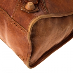 Pre Owned Balenciaga Automne Leather Giant Brogues Covered City  21 Part Time Tote      