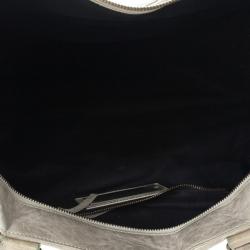 Balenciaga Grey Classic Silver Work Bag